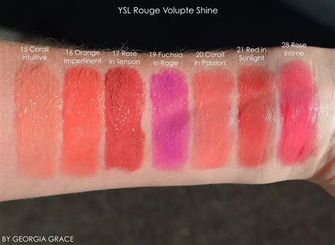 ysl rouge volupte shine swatches 15|YSL rouge volupte shine 139.